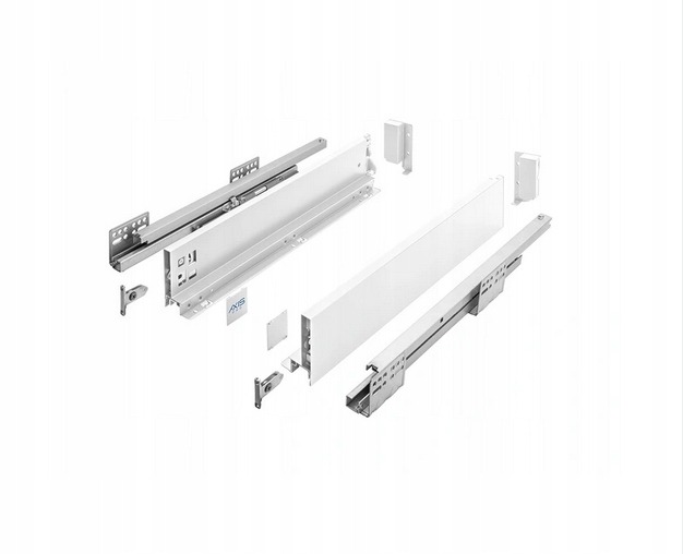 GTV AXIS PRO PB-AXISPRO-KPL500A1 – nízka biela zásuvka 500 mm, sada 4 ks