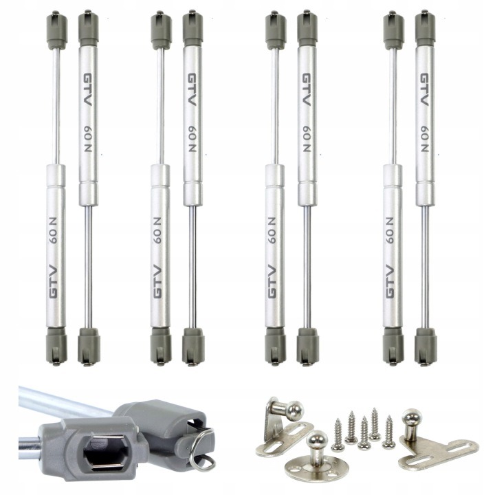 GTV INDUSTRY PD-G0060-02-N02 plynová vzpera 60 N, 8 kusov