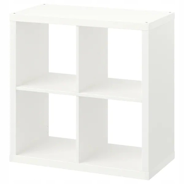 Biely regál IKEA KALLAX 20275814, 77 × 77 × 39 cm