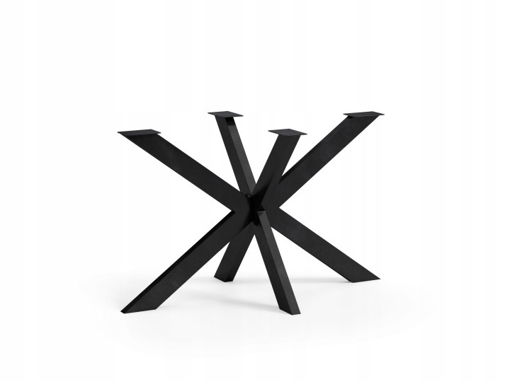 Kovová podstava na stôl CM-Furniture STX2S, čierna, nastaviteľné nožičky