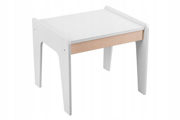 Detský stolík Baby-Raj z MDF, biely, 57 × 50 × 48 cm