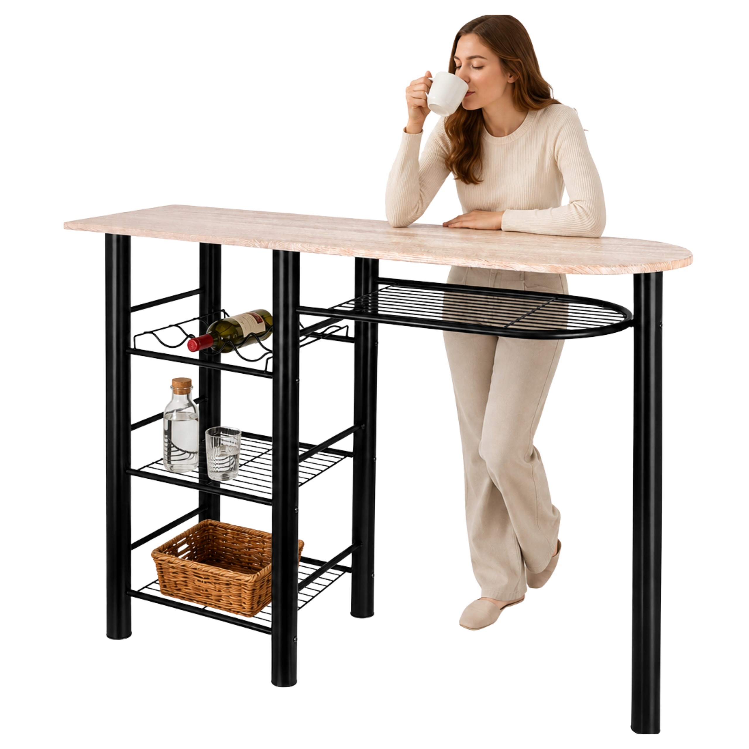 DGL Meble kuchynský ostrov dub sonoma 114 × 40 × 85 cm