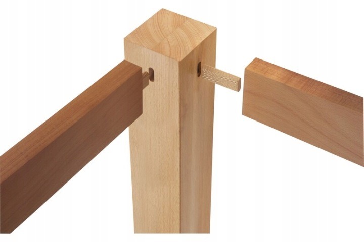 Ponuka 300 bukových spojok Festool DOMINO 5 × 30 mm je určená na presné skryté spoje v interiérovom nábytku. Podlhovastý tvar a drážky pomáhajú viesť spoj a rozviesť lepidlo; spojky sú kompatibilné s frézkami DF 500 a DFC 500.