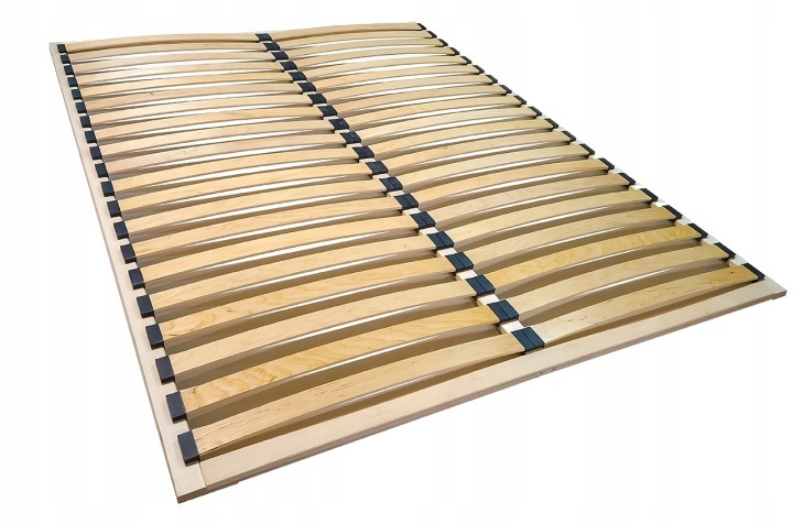 Moledo PL160pro – lamelový rošt 160 × 200 cm, 40 lamiel. Štyridsať pružných brezových lamiel tvorí poddajný základ pod matrac pre každodenný večerný oddych. Plochý rošt patrí k nominálnemu rozmeru 160 × 200 cm, no jeho skutočné rozmery sú 159 × 199 cm. Ní
