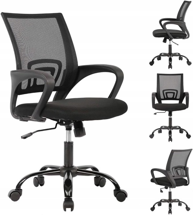 Kancelárske kreslo Giosedio NFX004, čierne, sedadlo 42–52 cm