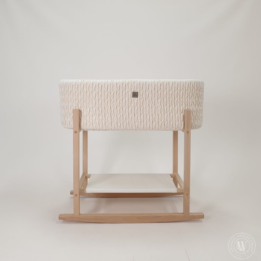 Mojžišov kôš Cosy 76 × 40 cm s matracom a bukovou kolískou