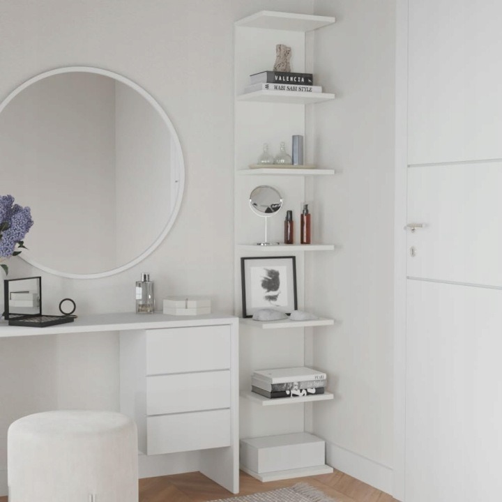 ComfortCove PS 003 WHITE – biely závesný organizér na knihy a dekorácie