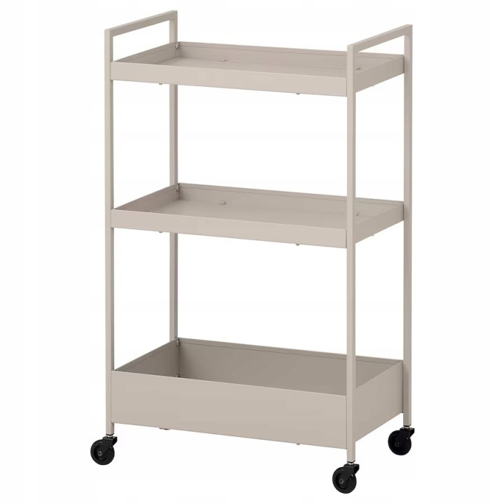IKEA NISSAFORS 405.858.01 – béžový vozík, 50,5 × 30 × 83 cm