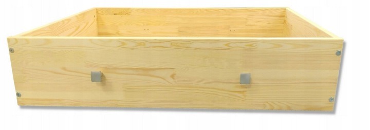 Úložná zásuvka Prosbud s MDF dnom a 4 kolieskami, priehľadný lak, šírka 98,5 cm