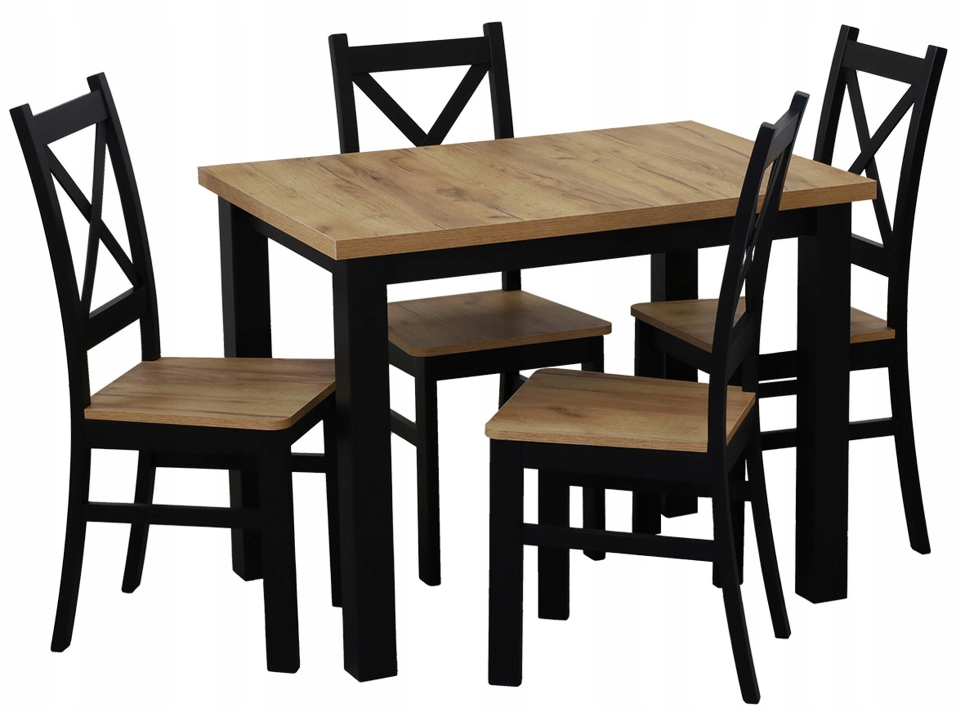 Jedálenský set BIRD Meble M0019-4: stôl 100 × 70 cm a 4 stoličky
