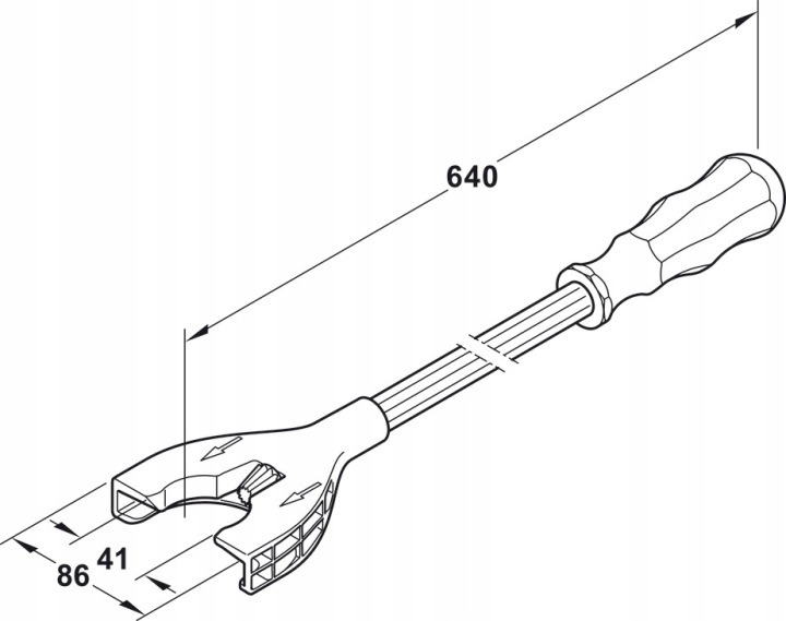 Nastavovací nástroj Häfele AXILO Light Tool na nábytkové nožičky