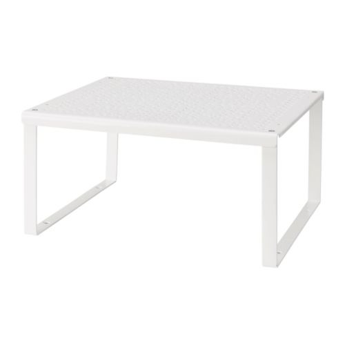 IKEA VARIERA 601.366.23 – 3 biele vkladacie police 32 × 28 × 16 cm