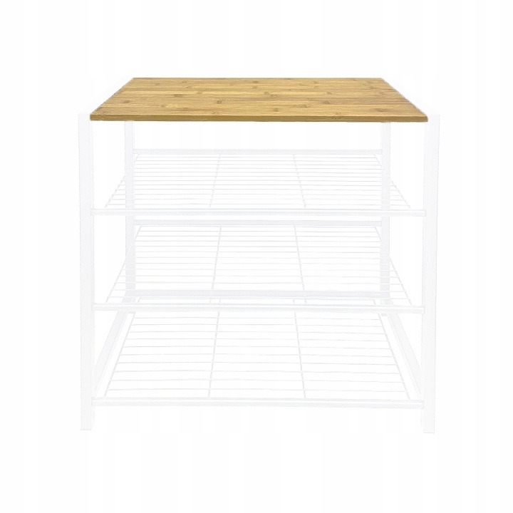 Regál Brunbeste 3394 na topánky, 60 × 56 × 30 cm, s hornou MDF policou. Kovový regál na topánky sústredí obuv a drobnosti potrebné pri odchode do jedného miesta. Otvorené police umožnia rozdeliť topánky podľa používania a horná MDF plocha poskytne miesto
