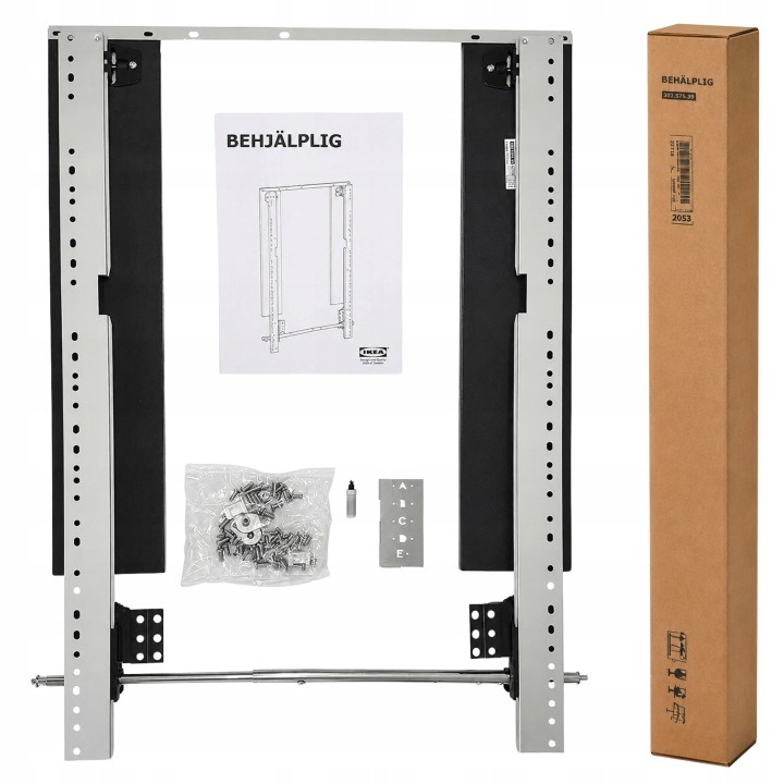 IKEA BEHJÄLPLIG 604.923.49 – posuvné uchytenie čela umývačky
