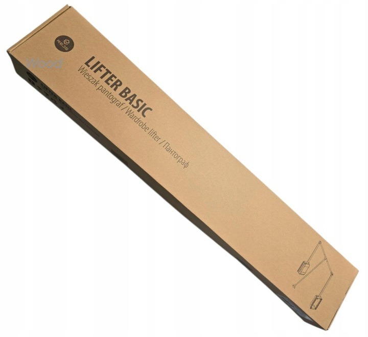 Rejs LIFTER Basic pantograf do skrine 64,5–93 cm, biely, nosnosť 12 kg sprístupní oblečenie z hornej časti stredne širokej skrine. Tyč sa spúšťa pomocou rukoväti a pri zatváraní sa mäkko doťahuje. Pred kúpou zmerajte vnútornú šírku korpusu a overte nosnos