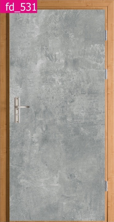 Svetlosivá betónová fólia Decors24 na dvere 95 × 205 cm