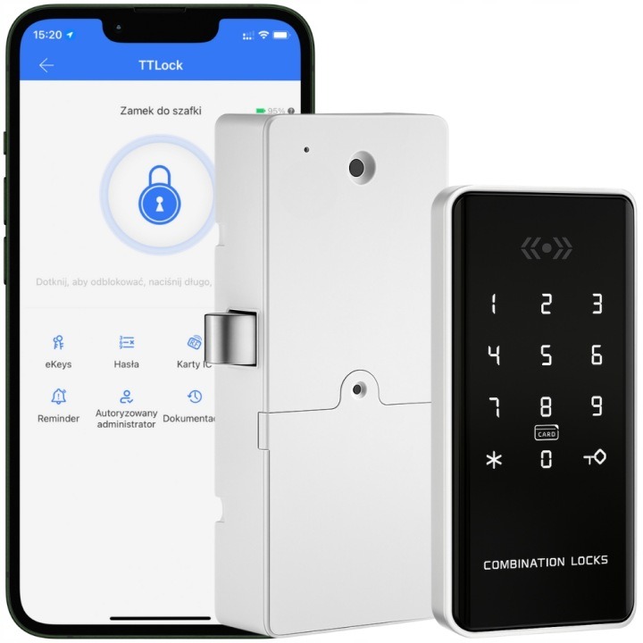 Spreest S4A-179 TTLock – skrinkový zámok s PIN, RFID a Bluetooth