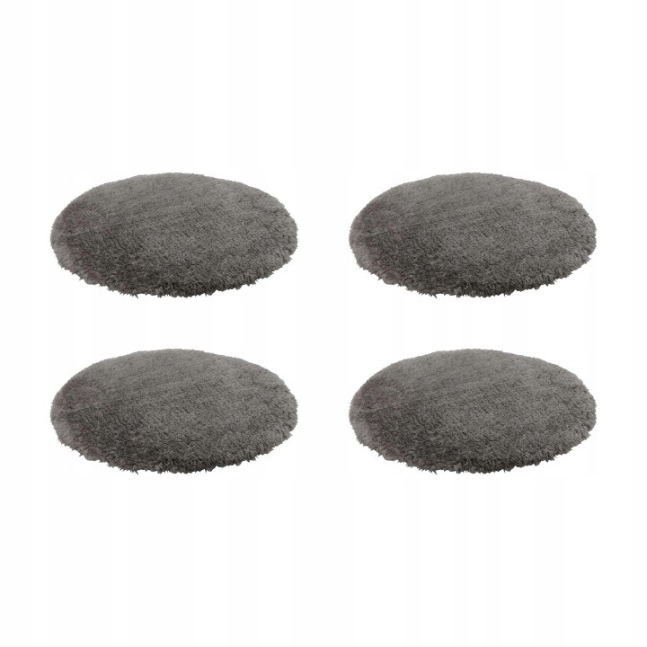 IKEA MALÖRTSMOTT – 4 sivé okrúhle podsedáky s priemerom 32 cm