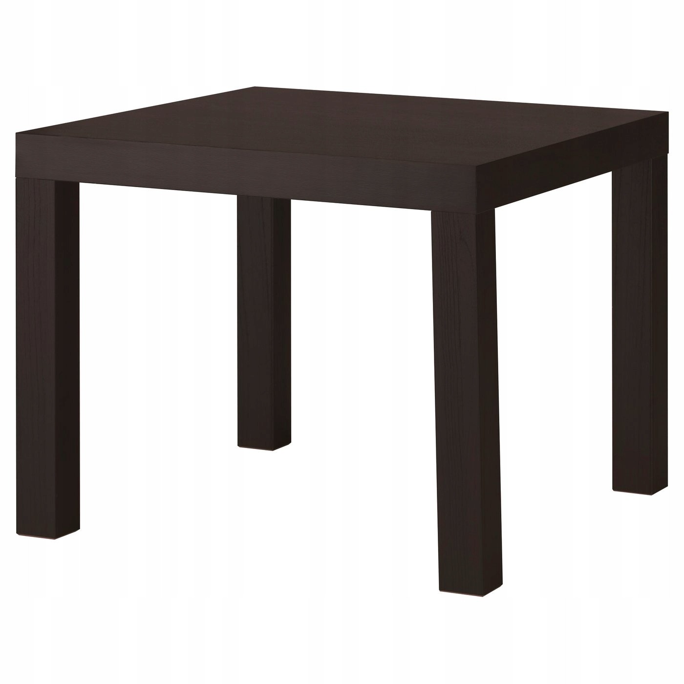 Dva čiernohnedé stolíky IKEA LACK 55 × 55 cm