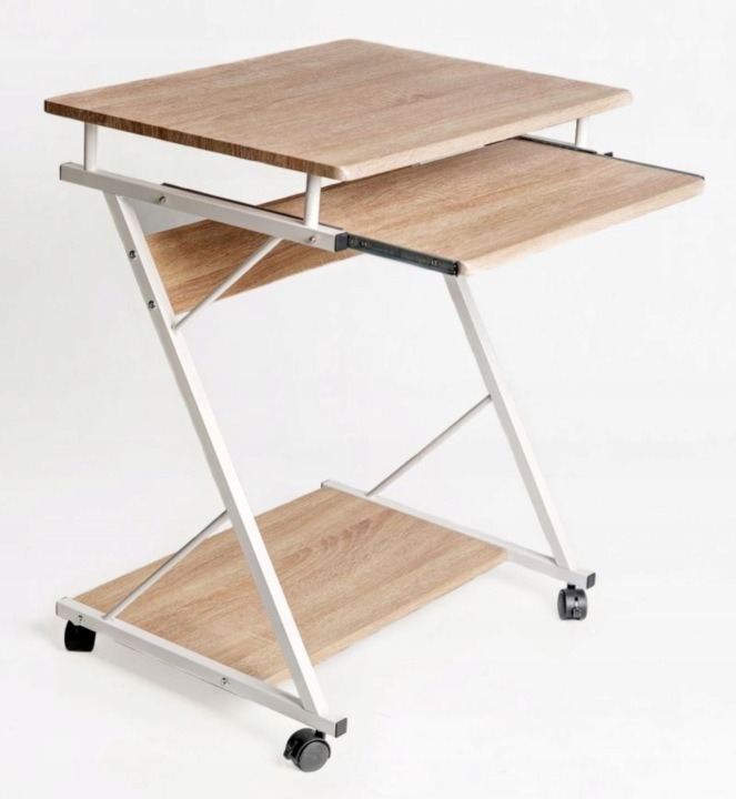 Furnitex Louis CT-2727 – pojazdný písací stôl 60 × 48 cm, dub sonoma