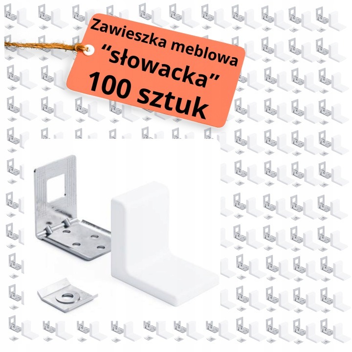 ATM KN-365 T1 – 100 závesov na nástenné skrinky, biele