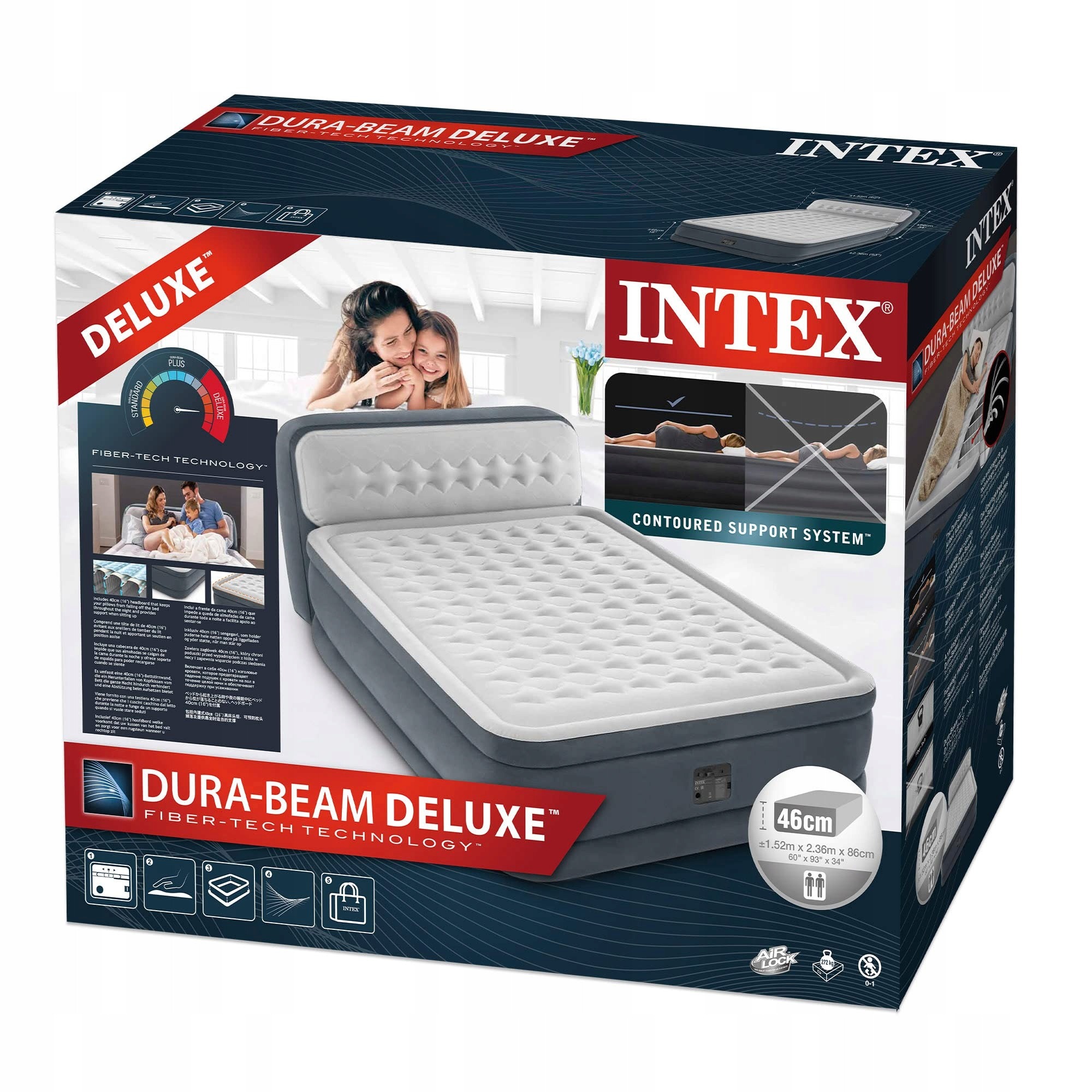 Dvojmiestny nafukovací matrac Intex 152 × 236 cm