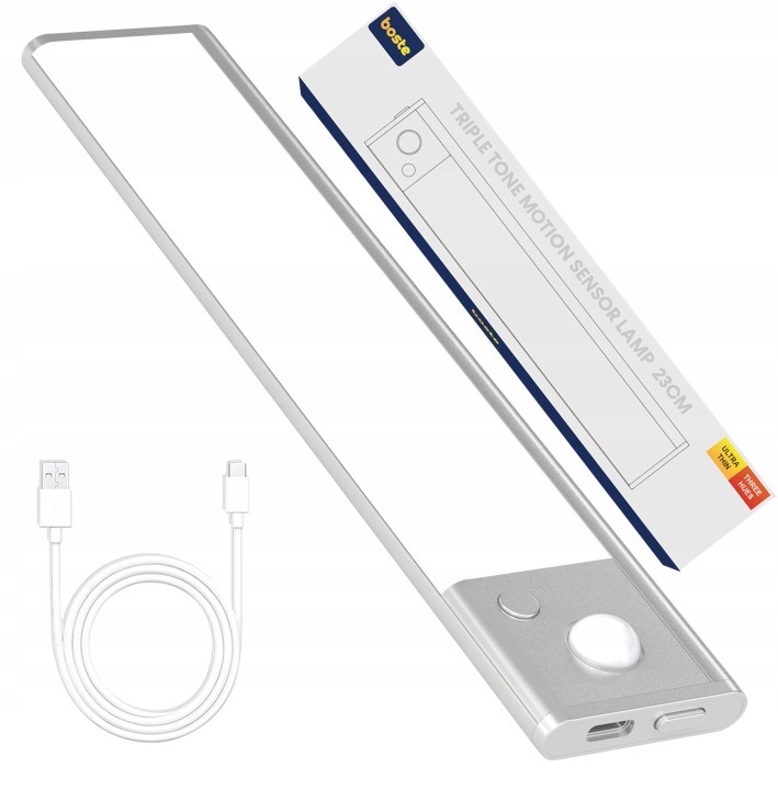 Boste LED lampa 40 cm so snímačom pohybu, 250 lm, USB-C