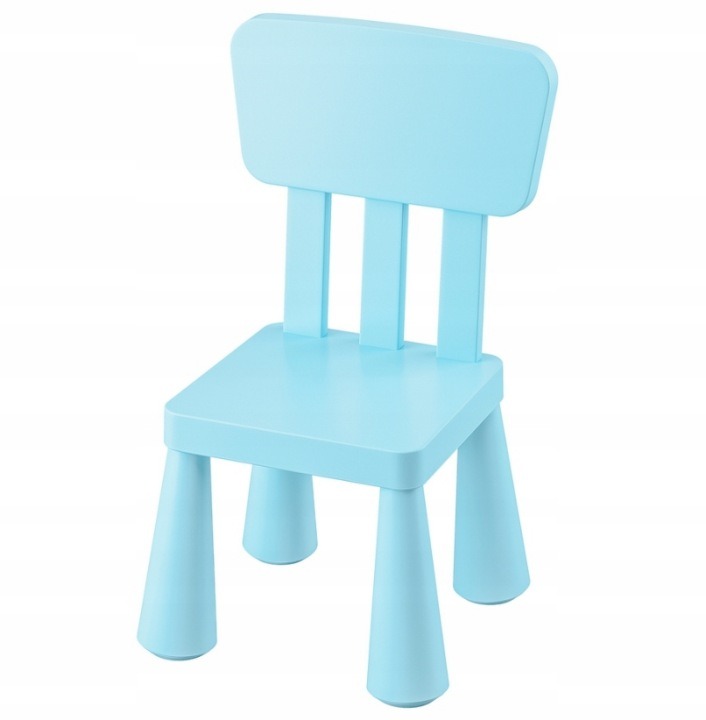 Detská stolička IKEA MAMMUT svetlomodrá 305.819.88, sedadlo 30 cm