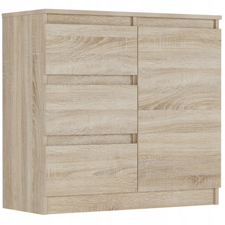 Framire R-80-S3 – komoda 80 × 33 × 76 cm, dub Sonoma