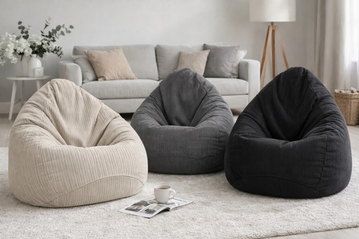 Manšestrový sedací vak PUF002, biely, 70 × 70 × 95 cm. Biely manšestrový sedací vak doplní miesto na čítanie alebo voľný čas v obývačke či mládežníckej izbe. Variant s rozmermi 70 × 70 × 95 cm môžete zaradiť do oddychového kúta podľa voľného priestoru. Tá