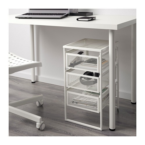 IKEA LENNART – oceľový zásuvkový kontajner, 30 × 34 × 56 cm