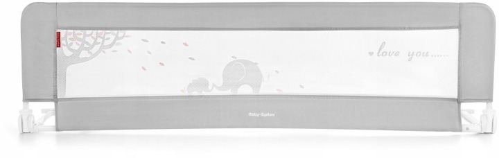 Moby-System Bed Rail – sivá skladacia zábrana na posteľ, 154 cm