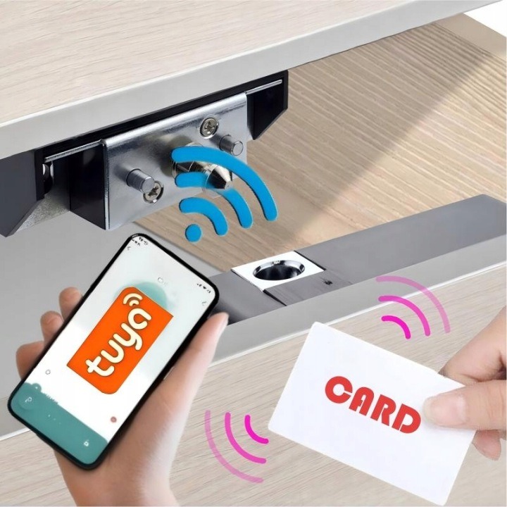Elektronický zámok do skrinky s Bluetooth a kartou RFID