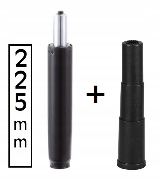 Plynový piest do kancelárskej stoličky 225 mm, 2 kusy
