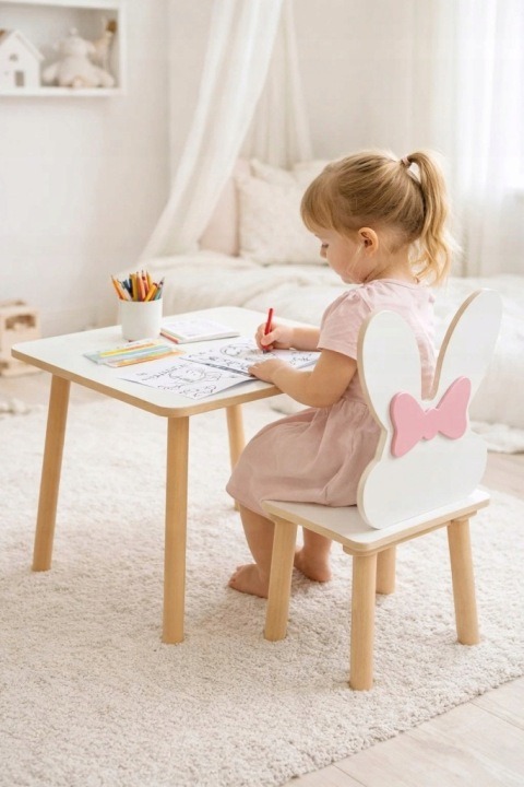 Detská stolička s králičími ušami PlayPals Furniture Pucek