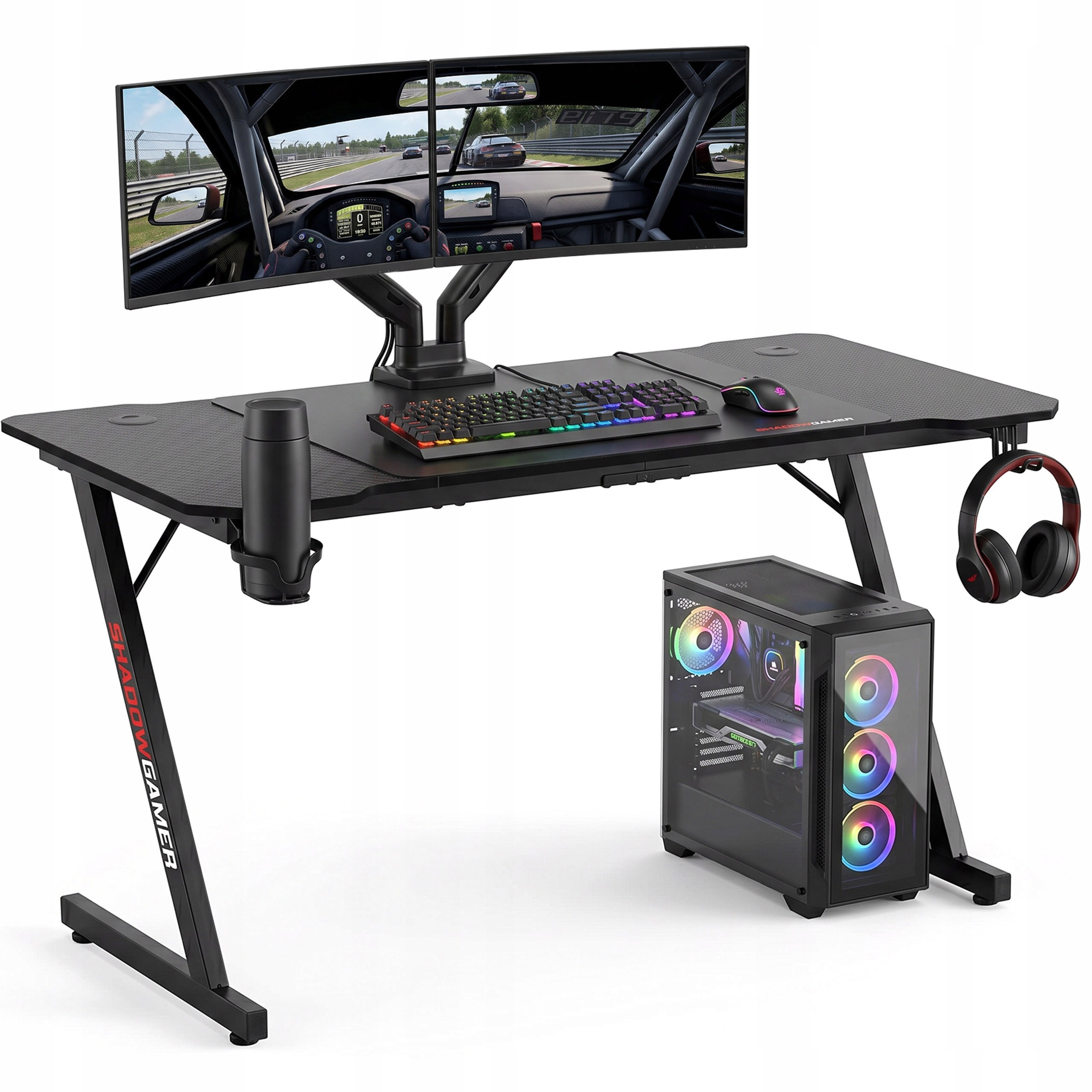 Herný stôl Shadow Gamer 1.0, 140 × 60 cm