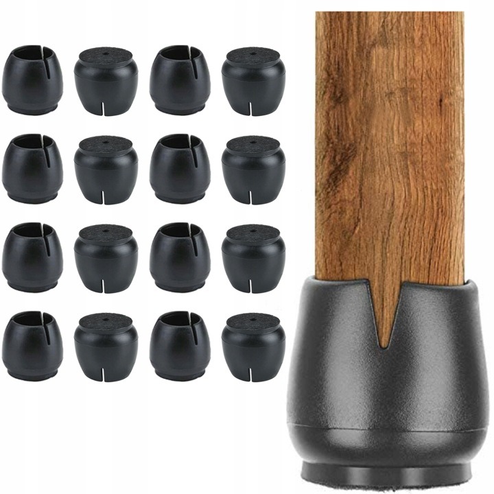 Priehľadné návleky Korbi s filcom 17–21 mm, 16 ks
