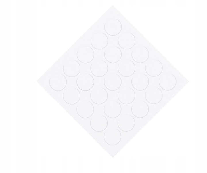 Samolepiace krytky skrutiek Bo-plast, 50 hárkov po 25 ks