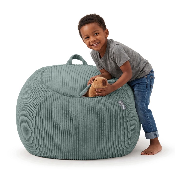 Zelený úložný poťah KiddyMoon KM-BAG-EM 80 × 80 × 50 cm