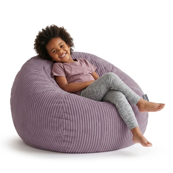 Fialový úložný poťah KiddyMoon KM-BAG-EM 80 × 80 × 50 cm
