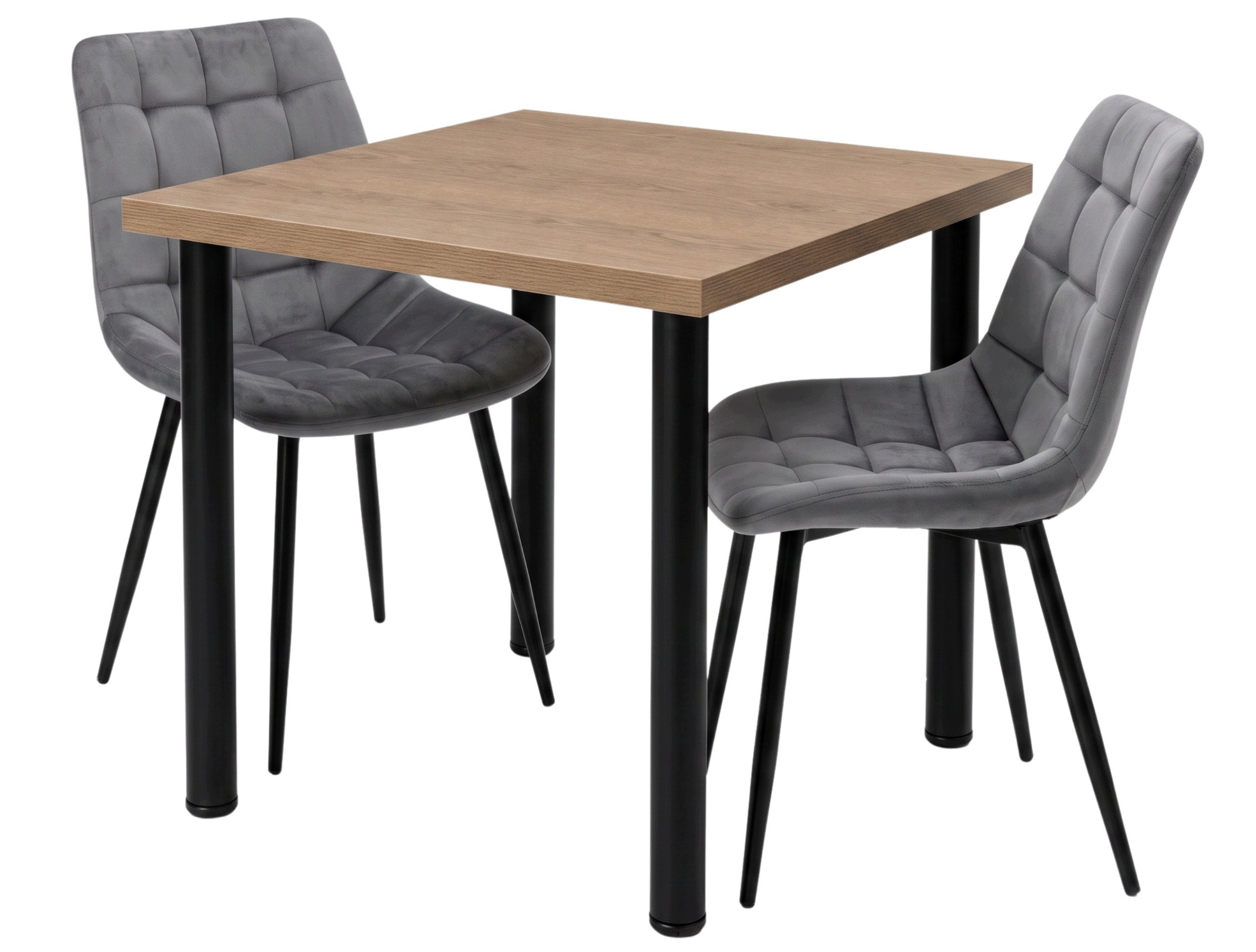 Jedálenská zostava Mikon 67 × 67 cm v dekore prírodného duba