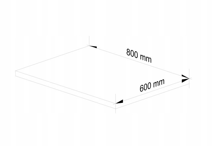 Doska Akord Oliwia S80 v dekore dub Sonoma meria 80 × 60 × 3,2 cm. Laminovaný diel je podľa opisu určený pre drezovú skrinku S80 Oliwia; pred nákupom skontrolujte rozmery.