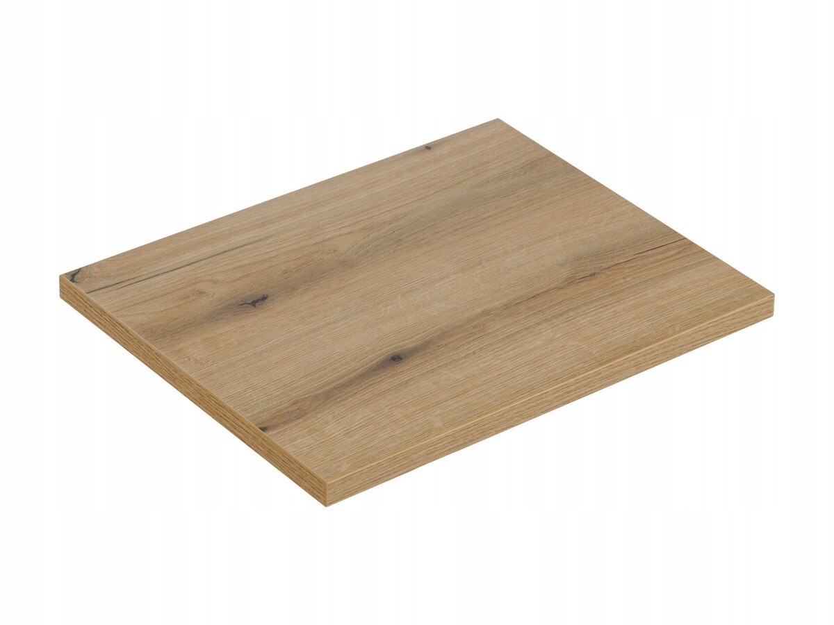 Comad NOVA OAK kúpeľňová doska dub Evoke Coast 60,4 cm. Kúpeľňová doska Comad NOVA OAK v dekore dub Evoke Coast má rozmery 60,4 × 40 × 2,5 cm. Saténový povrch a úzky profil vytvoria pracovnú plochu nad kúpeľňovou skrinkou.