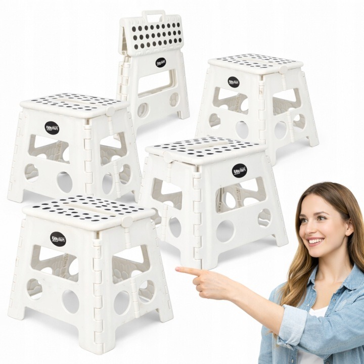 Easyform A904029 – biely skladací stupienok, výška 32 cm