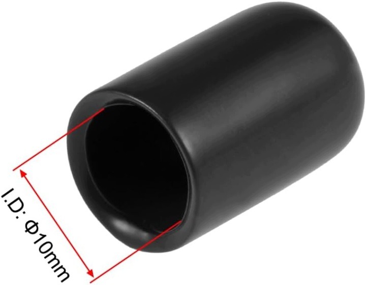 Ochranné nábytkové krytky 10 mm na závity a nohy – 80 kusov