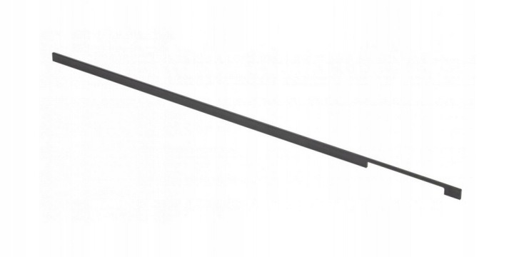 Čierna matná nábytková úchytka X-TEND 1200 mm, rozstup 480 mm