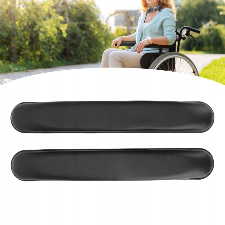 Polstrované opierky rúk na vozík, 2 ks, rozostup 22,5 cm