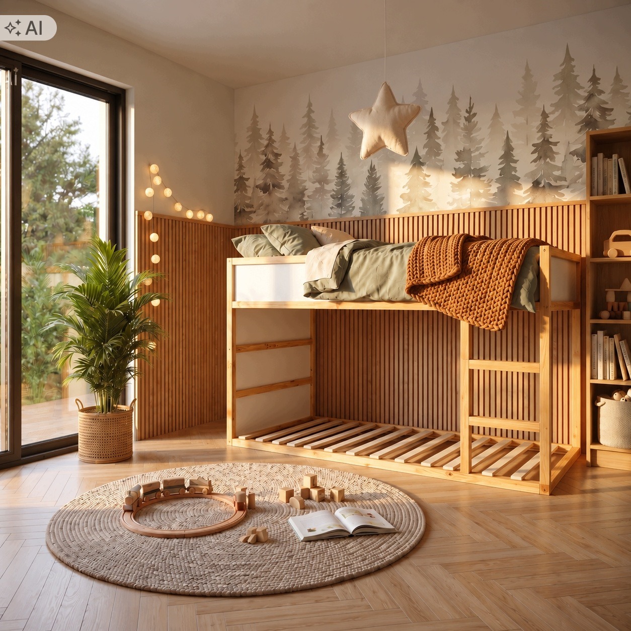 Borovicový rošt NestUp Base 90 × 200 cm pre posteľ IKEA KURA. NestUp Base od I love KURA tvorí rošt zo 14 borovicových lát a štyri bočné hranoly. Výrobca ho určuje pre spodné miesto na spanie v posteli IKEA KURA.