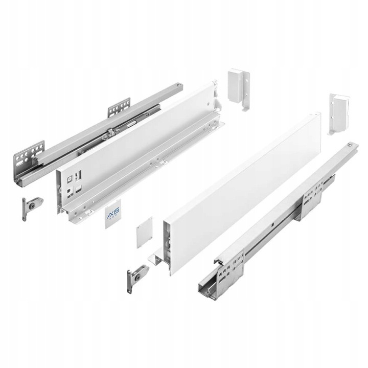GTV AXIS PRO PB-AXISPRO-KPL450A1 – nízka biela zásuvka 450 mm, 4 ks