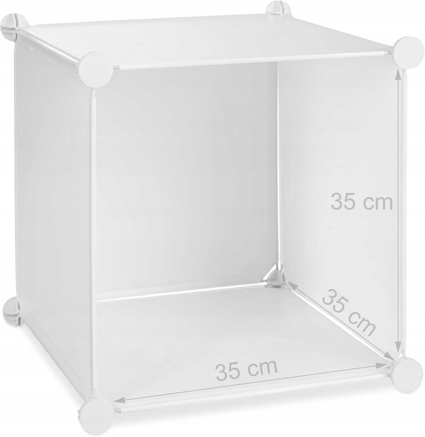 Dve modulové detské skrinky Gockowiak ESLA, biele, 110 × 110 × 37 cm. Dve skrinky ESLA vytvoria priestor na uloženie ľahších hračiek a detských vecí. Biele panely s obrázkami a dvierka dopĺňajú modulové usporiadanie.